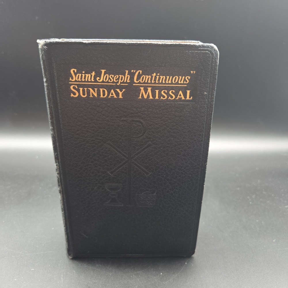 St. Joseph Continuous Sunday Missal 1957/58 Confraternity Version Vintage HC